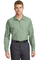 Red Kap - Long Sleeve Industrial Work Shirt. SP14-Workwear-Light Green-6XLR-JadeMoghul Inc.