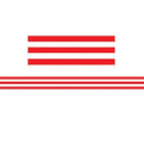 RED & WHITE STRIPES STRAIGHT BORDER-Learning Materials-JadeMoghul Inc.