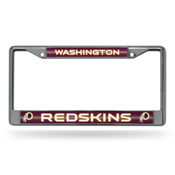 Cute License Plate Frames Redskins Bling Chrome Frame