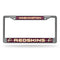 Cute License Plate Frames Redskins Bling Chrome Frame