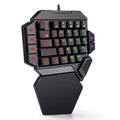 RedThunder One-Handed Mechanical Gaming Keyboard RGB Backlit Portable Mini Gaming Keypad Game Controller for PC PS4 Xbox Gamer JadeMoghul Inc. 
