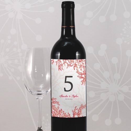Reef Coral Table Number Wine Label Numbers 85-96 Berry (Pack of 12)-Table Planning Accessories-Berry-1-12-JadeMoghul Inc.