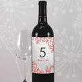 Reef Coral Table Number Wine Label Numbers 85-96 Berry (Pack of 12)-Table Planning Accessories-Carribean Blue-1-12-JadeMoghul Inc.