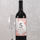 Reef Coral Table Number Wine Label Numbers 85-96 Berry (Pack of 12)-Table Planning Accessories-Red-1-12-JadeMoghul Inc.