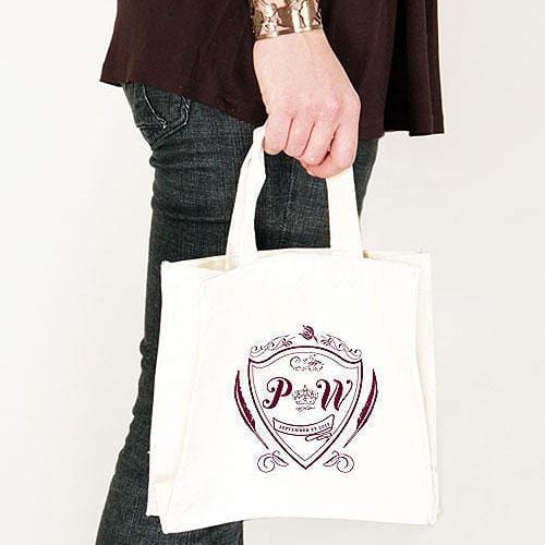 Regal Monogram Personalized Tote Bag Tote Bag with Gussets Berry (Pack of 1)-Personalized Gifts for Women-Victorian Purple-JadeMoghul Inc.
