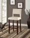 Reiko Bar Chair, White-Armchairs and Accent Chairs-Cream-PU Wood CA Foam-JadeMoghul Inc.
