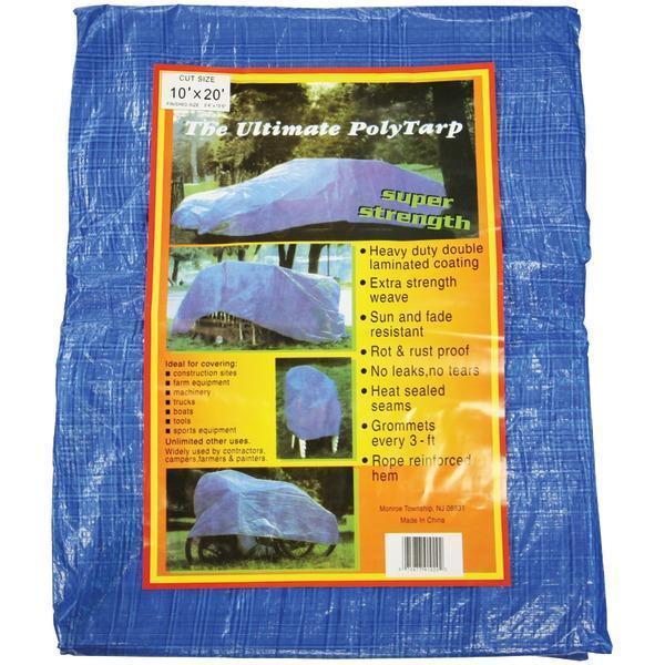 Reinforced Plastic Tarp (10ft x 12ft)-Moving Supplies-JadeMoghul Inc.