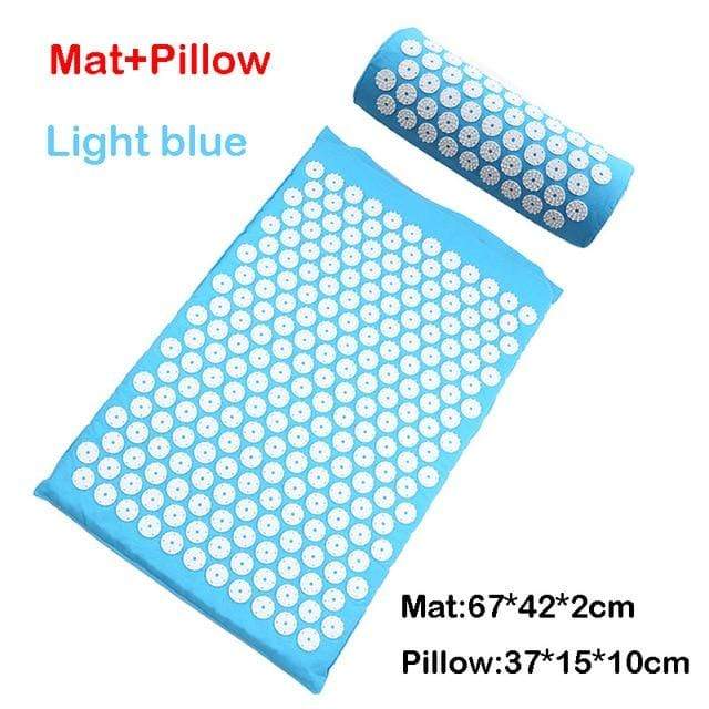 Relieve Stress Pain Yoga Massager Mat Natural Relief Stress Tension Body Massage Pillow Cushion Acupressure Mat JadeMoghul Inc. 