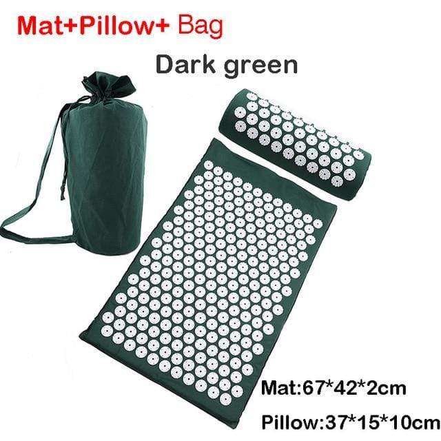 Relieve Stress Pain Yoga Massager Mat Natural Relief Stress Tension Body Massage Pillow Cushion Acupressure Mat JadeMoghul Inc. 