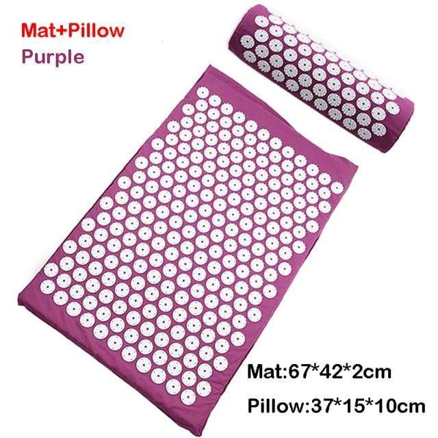 Relieve Stress Pain Yoga Massager Mat Natural Relief Stress Tension Body Massage Pillow Cushion Acupressure Mat JadeMoghul Inc. 