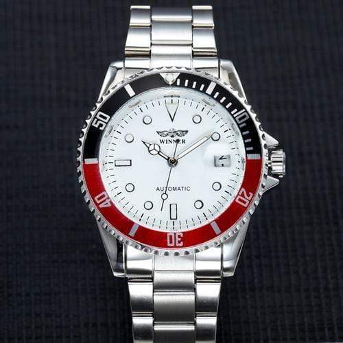 Relogio Masculino Winner Luxury Brand Stainless Steel Strap Analog Date Men's Automatic Watch Casual Watch Men Wristwatch AExp