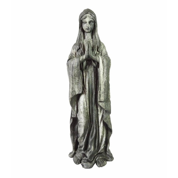 Resin Magnesium Oxide Virgen Garden decor, Gray