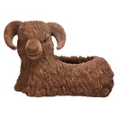 Resin Sheep Accent Dish , Brown-Decorative Objects and Figurines-Brown-Resin-JadeMoghul Inc.