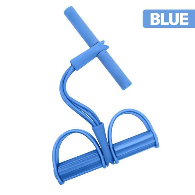 Resistance Bands Weight Loss fitness Equipment 4 tube Tension Trainer Sports Foot Expander Chest Pull Leg Latex Rope Gymnastics JadeMoghul Inc. 