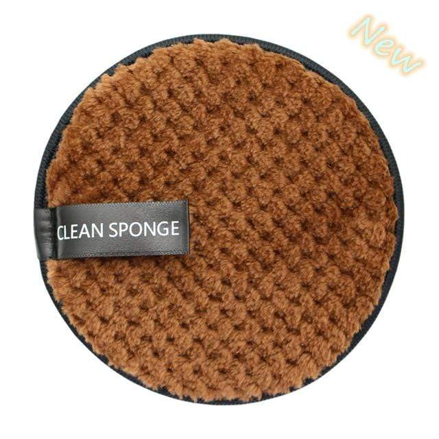Reusable Makeup Remover Pads Cotton Wipes Microfiber Make Up Removal Sponge Cotton Cleaning Pads Tool AExp