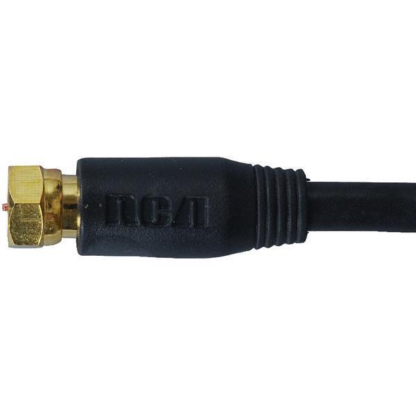 RG6 Coaxial Cable (12ft; Black)-Cables, Connectors & Accessories-JadeMoghul Inc.