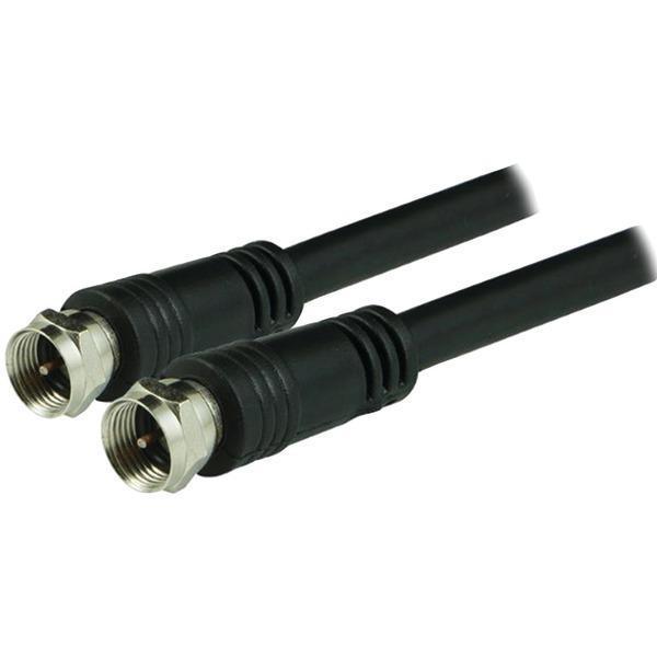 RG6 Coaxial Cable, 50ft (Black)-Cables, Connectors & Accessories-JadeMoghul Inc.