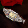 Rhinestone Bracelet Wristwatch - Classic Ladies Watch AExp