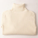 Ribbed Turtleneck Warm Sweater-Apricot-One Size-JadeMoghul Inc.