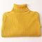 Ribbed Turtleneck Warm Sweater-Yellow-One Size-JadeMoghul Inc.