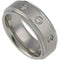 Rings And Bands Black Diamond Ring White Tungsten Carbide Step Ring With 0.12ct Genuine White Diamond Titanium