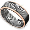 Rings And Bands Black Engagement Rings Pink Rose Black Tungsten Carbide Damascus Step Ring Titanium