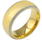 Rings And Bands Gold Band Ring Platinum White Gold Tone Tungsten Carbide Dome Ring Titanium