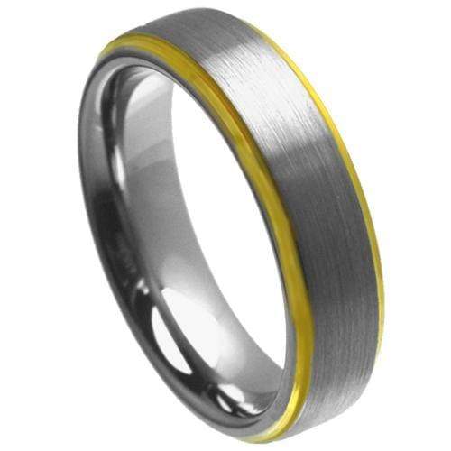 Rings And Bands Gold Engagement Rings Platinum White Gold Tone Tungsten Carbide Ring Titanium