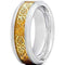 Rings And Bands Gold Ring For Women Tungsten Carbide Silver Gold Tone Dragon Ring Titanium