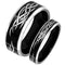 Rings And Bands Men's Platinum Band Rings Platinum White Black Tungsten Carbide Celtic Ring Titanium