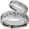 Rings And Bands Men's Platinum Band Rings Platinum White Tungsten Carbide Mo Anam Cara Step Ring Titanium