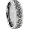 Rings And Bands Men's Platinum Wedding Rings Platinum White Tungsten Carbide Heart Step Ring Titanium