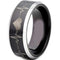 Rings And Bands Men's Silver Band Rings Tungsten Carbide Black Silver Heartbeat Ring Titanium