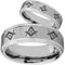 Rings And Bands Men's Tungsten Wedding Rings White Tungsten Carbide Masonic Step Ring Titanium