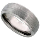 Rings And Bands Platinum Band Rings Platinum White Tungsten Carbide Dome Ring Titanium