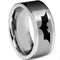 Rings And Bands Platinum Band Rings Platinum White Tungsten Carbide Double Grooves Batman Ring Titanium