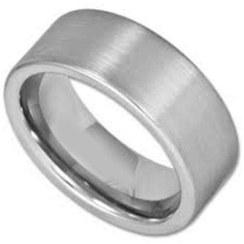 Rings And Bands Platinum Band Rings Platinum White Tungsten Carbide Flat Ring Titanium