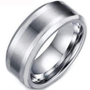 Rings And Bands Platinum Band Rings Platinum White Tungsten Carbide Matt Shiny Ring Titanium