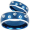 Rings And Bands Platinum Engagement Rings Platinum White Blue Tungsten Carbide Paws Track Ring Titanium