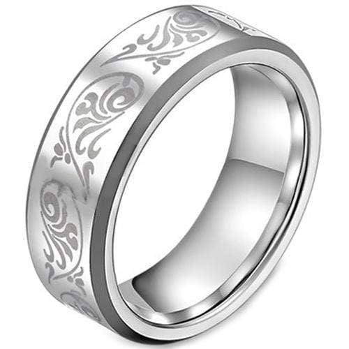 Rings And Bands Platinum Rings For Women Platinum White Tungsten Carbide Celtic Ring Titanium