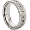 Rings And Bands Platinum Rings For Women Platinum White Tungsten Carbide Double Groove Ring With Custom Roman Numerals Titanium