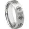 Rings And Bands Platinum Rings For Women Platinum White Tungsten Carbide Fleur De Lis Ring Titanium