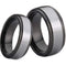 Rings And Bands Platinum Wedding Rings Platinum White Black Tungsten Carbide Step Ring Titanium
