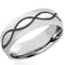 Platinum Band Rings Platinum White Tungsten Carbide Infinity Dome Ring