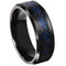 Tungsten Carbide Men's Rings Tungsten Carbide Blue Black Dragon Ring