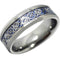 Silver Wedding Rings Tungsten Carbide Blue Silver Dragon Ring