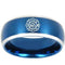 Silver Wedding Rings Tungsten Carbide Blue Silver Fire Fighter Ring