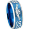 Silver Wedding Rings Tungsten Carbide Blue Silver Mo Anam Cara Irish Celtic Ring