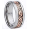 Silver Wedding Rings Tungsten Carbide Pink Silver Dragon Ring
