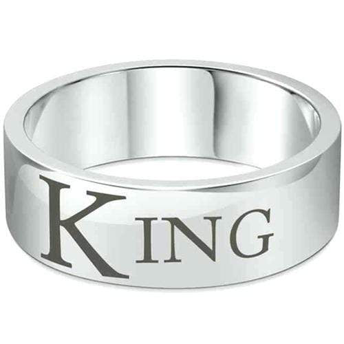 Tungsten Rings Tungsten Carbide Pipe Cut Flat King Ring